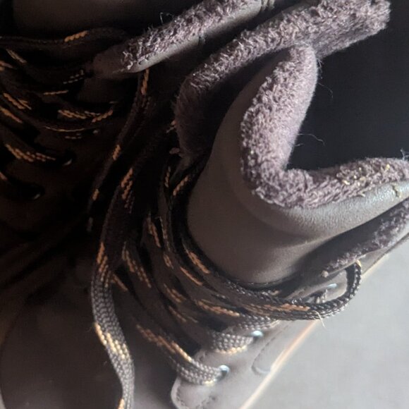 Zara Kids CONTRASTING HIGH-TOP SNEAKERS Khaki Green | Size 2 - Picture 6 of 16